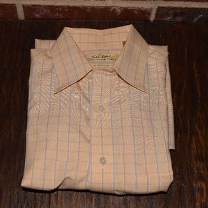 Roundtree & Yorke S/S Shirt in Pale Yellow Sz  M